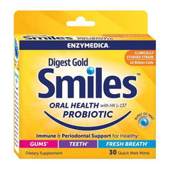 Enzymedica - Digest Gold Smiles, Burst of Mint - 30 quick melt