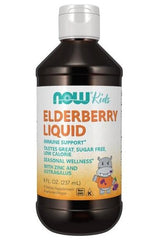 NOW Foods - Elderberry Liquid for Kids - 237 ml.