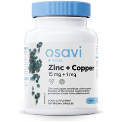 Osavi - Zinc + Copper, 15mg + 1mg - 120 vegan caps