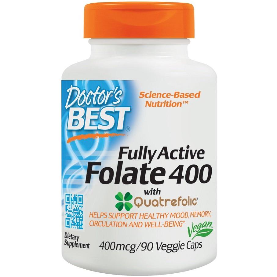 Doctor's Best - Fully Active Folate 400 with Quatrefolic