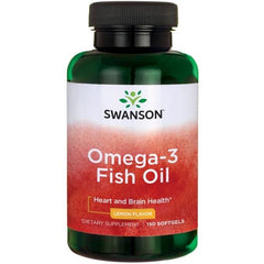 Swanson - Omega-3 Fish Oil, Lemon - 150 softgels