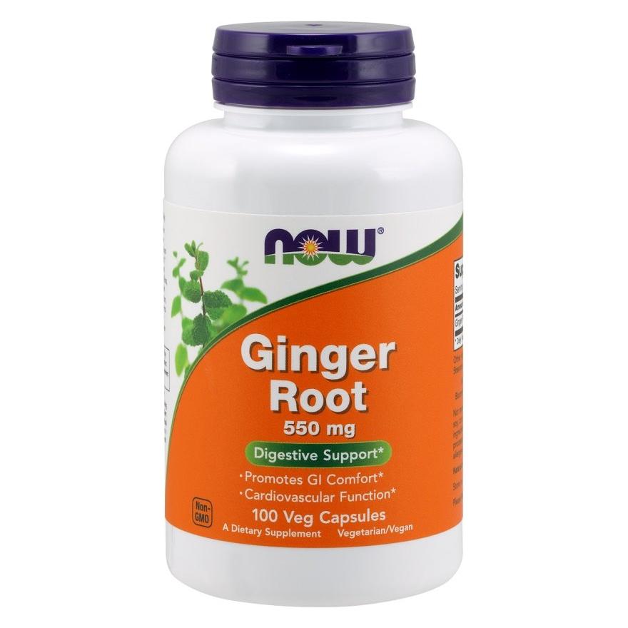 NOW Foods - Ginger Root, 550mg - 100 vcaps