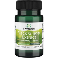 Swanson - Black Ginger Extract, 100mg - 30 vcaps