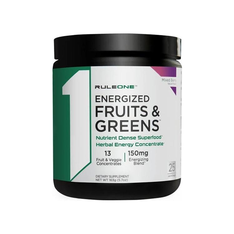 Rule One - Energized Fruits & Greens, Mixed Berry - 163 grams