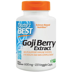 Doctor's Best - Goji Berry Extract, 600mg - 120 vcaps