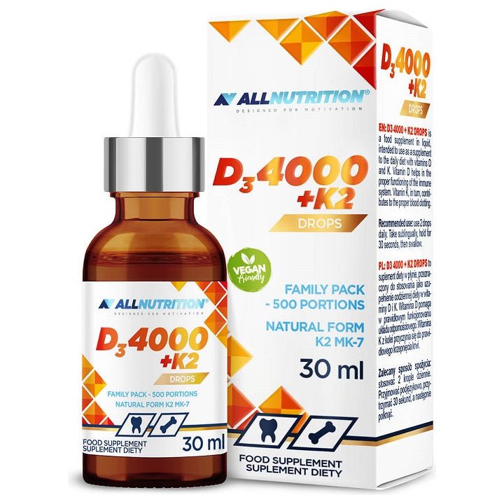 Allnutrition - Vit D3 4000 + K2 Drops