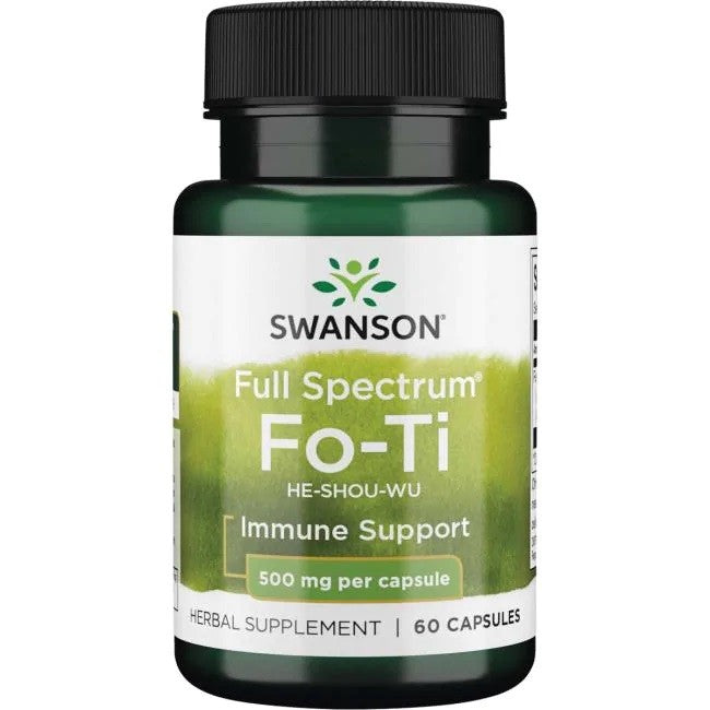 Swanson - Fo-Ti (He-Shou-Wu), 500mg - 60 caps