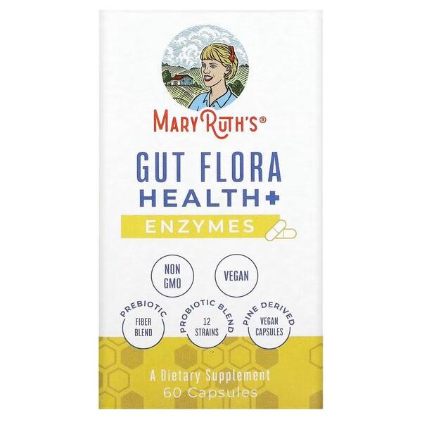 MaryRuth Organics - Gut Flora Health+ Enzymes