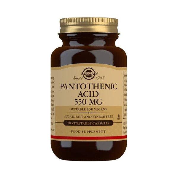 Solgar - Pantothenic Acid, 550mg - 50 vcaps