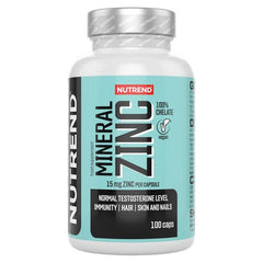 Nutrend - Mineral Zinc 100% Chelate - 15mg - 100 vcaps