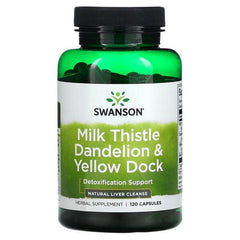 Swanson - Milk Thistle Dandelion & Yellow Dock - 120 caps