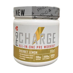 PhD - Charge All-In-One Pre-Workout - Sherbet Lemon - 300g