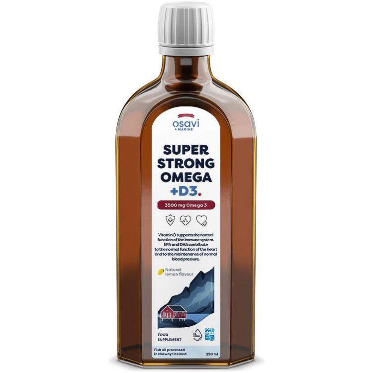 Osavi - Super Strong Omega + D3 - 3500mg Omega 3 (Lemon) - 250