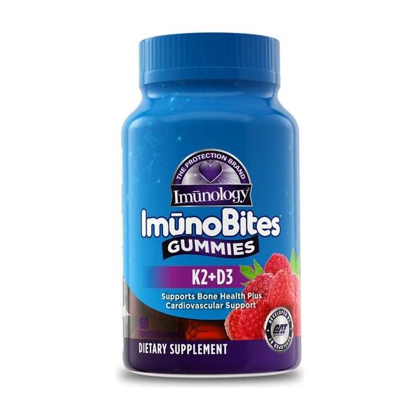 GAT - Imunology ImunoBites Gummies K2+D3, Raspberry - 60 gummies