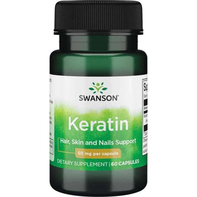 Swanson - Keratin, 50mg - 60 caps