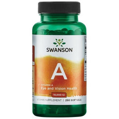 Swanson - Vitamin A, 10 000 IU - 250 softgels