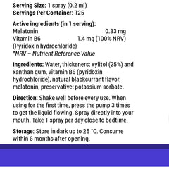 Vitamin360 - Melatonin Oral Spray, Blackcurrant - 25 ml