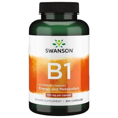 Swanson - Vitamin B-1 (Thiamin), 100mg - 250 caps