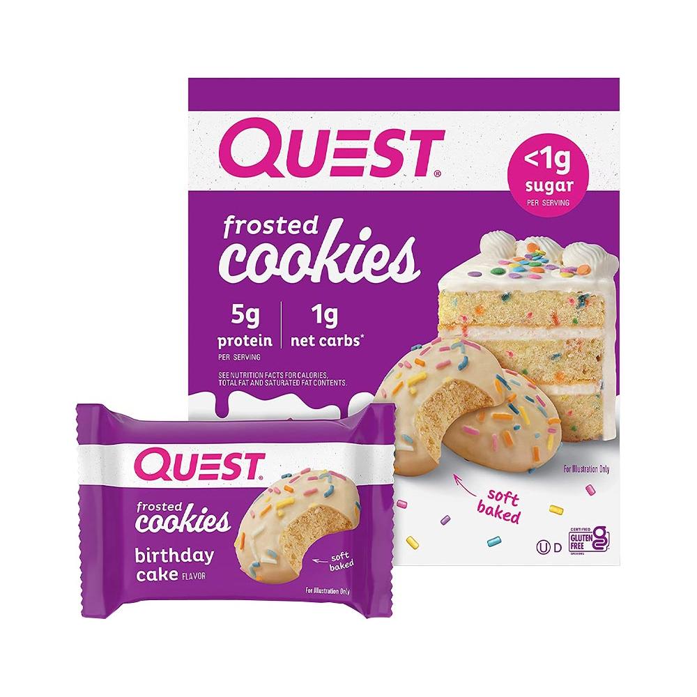 Quest Nutrition - Frosted Cookies, Birthday Cake - 25 g