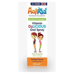 ActiKid - Vitamin D3LICIOUS Oral Spray, Orange - 30 ml.