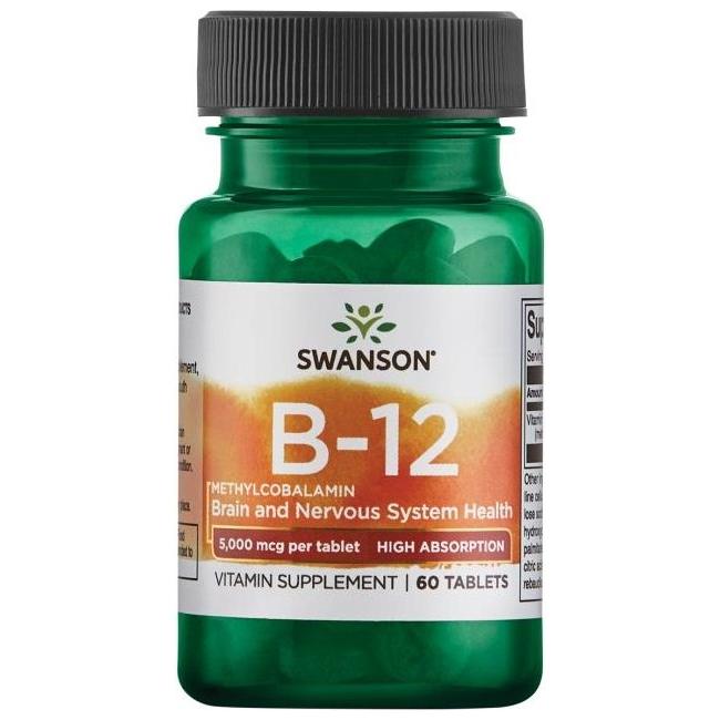 Swanson - Vitamin B-12 Methylcobalamin, 5000mcg High Absorption