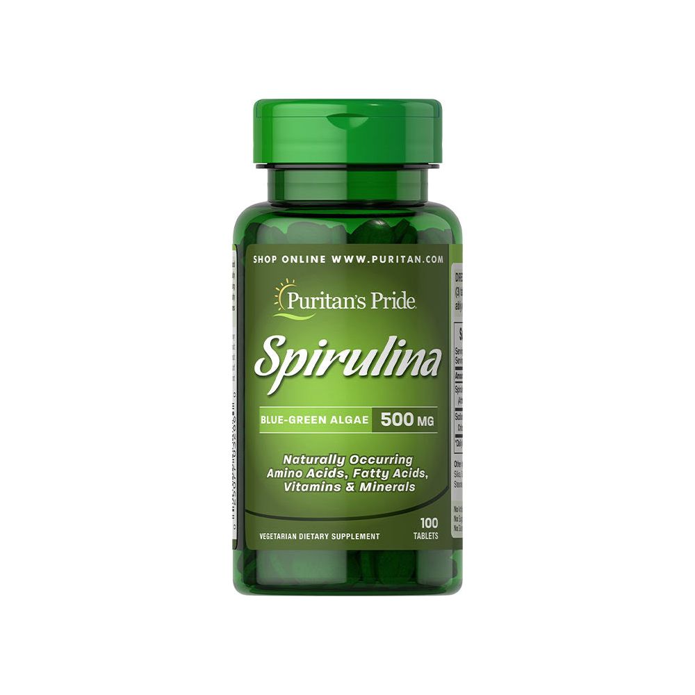 Puritan's Pride - Spirulina 500 mg - 100 Tablets