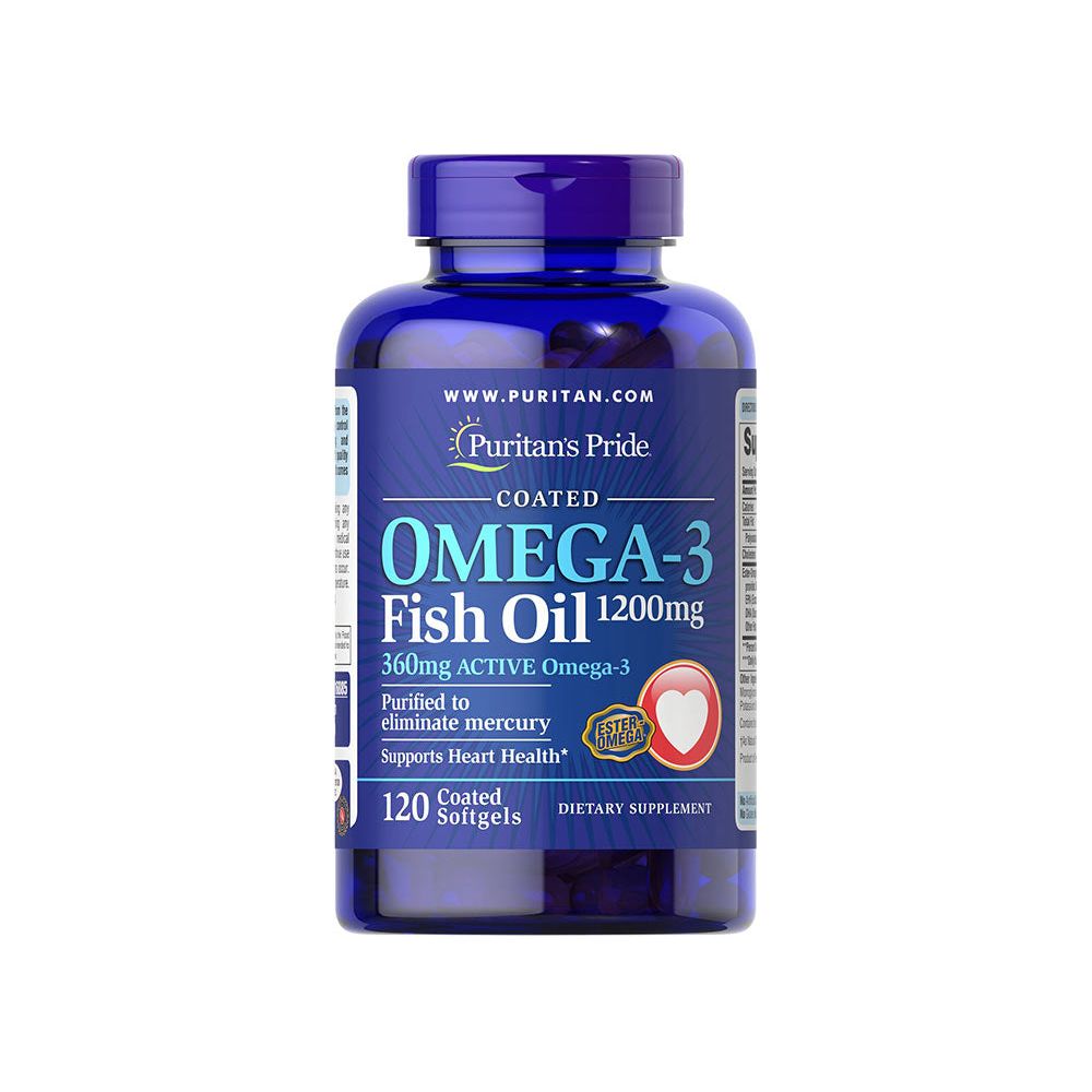 Puritan's Pride - Omega-3 Fish Oil Coated 1200 mg (360 mg