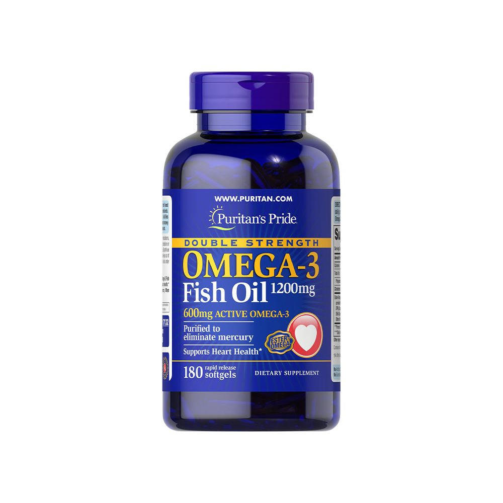 Puritan's Pride - Double Strength Omega-3 Fish Oil 1200 mg -