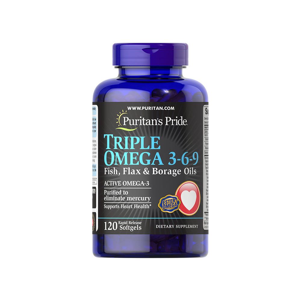 Puritan's Pride - Triple Omega 3-6-9 Fish, Flax & Borage Oils -