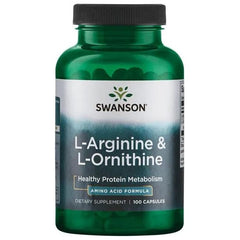 Swanson - L-Arginine & L-Ornithine - 100 caps