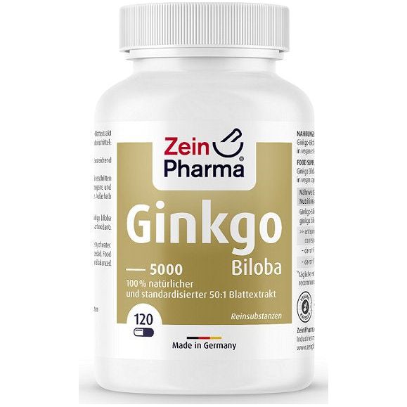 Zein Pharma - Ginkgo Biloba 5000, 100mg - 120 caps