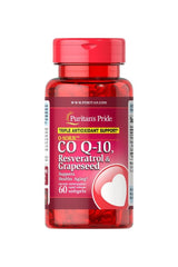 Puritan's Pride - Q-SORB™ Co Q-10, Resveratrol & Grapeseed - 60