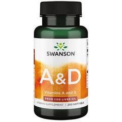 Swanson - Vitamins A & D - 250 softgels