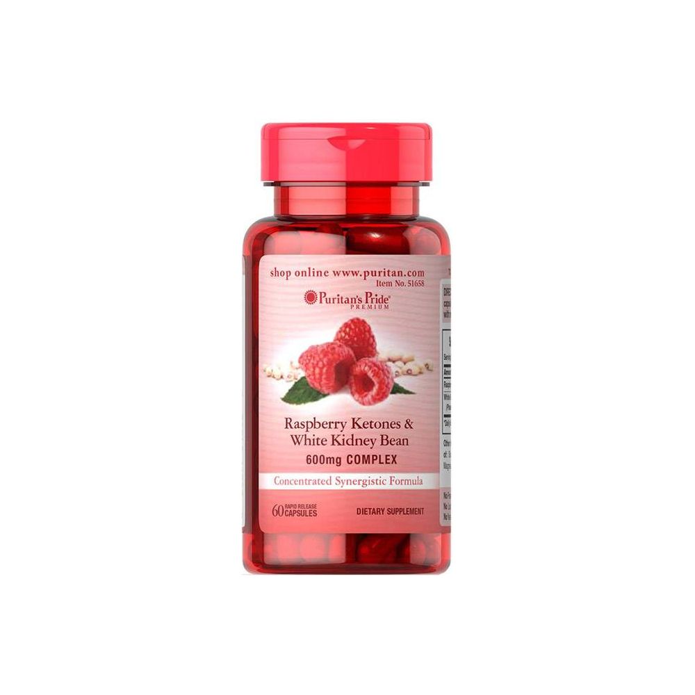 Puritan's Pride - Raspberry Ketones and White Kidney Bean 600mg