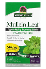 Nature's Answer - Mullein Leaf (90 kapsler)