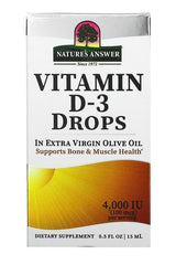 Nature's Answer - Gotas de Vitamina D-3 4000 UI (15 ml)