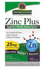 Nature's Answer - Zinc Plus - 60 vcaps