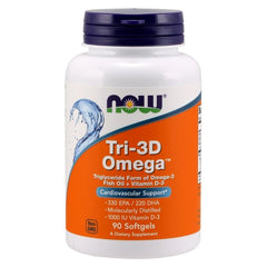 NOW Foods - Tri-3D Omega - 90 Weichkapseln 