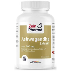 Zein Pharma - Ashwagandha-Extrakt, 500mg - 120 Kapseln 